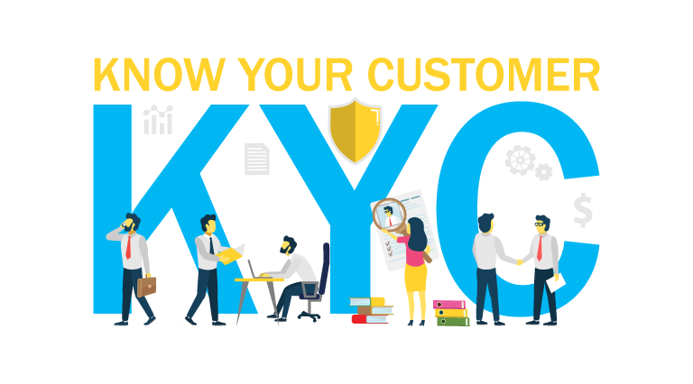 KYC stands for Know Your Customer which is the process of verifying the identity of customers