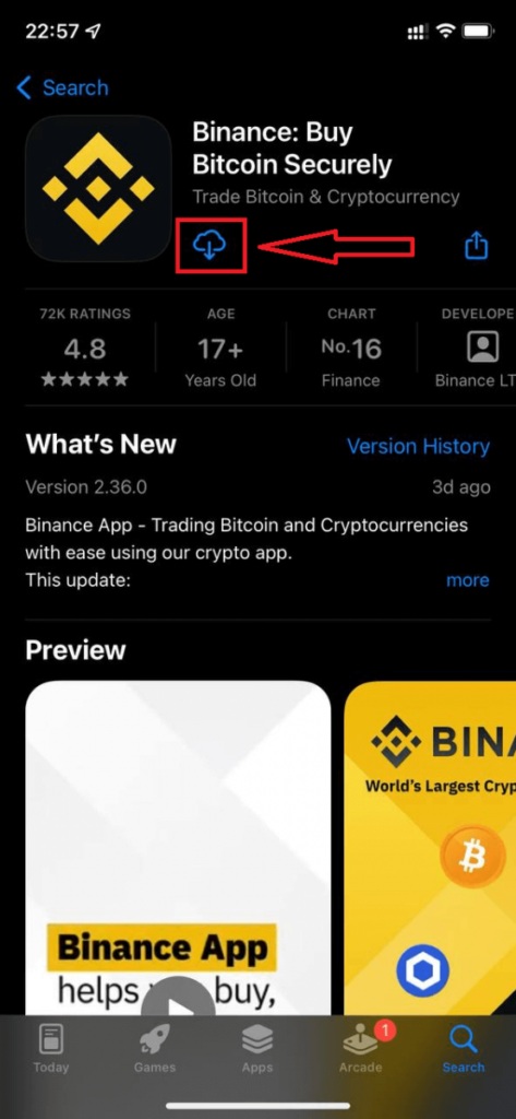 Binance sign up