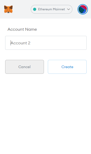 Điền tên bạn muốn vào ô Account Name để tiện cho việc quản lý. Sau đó click Create là xong quá trình tạo.