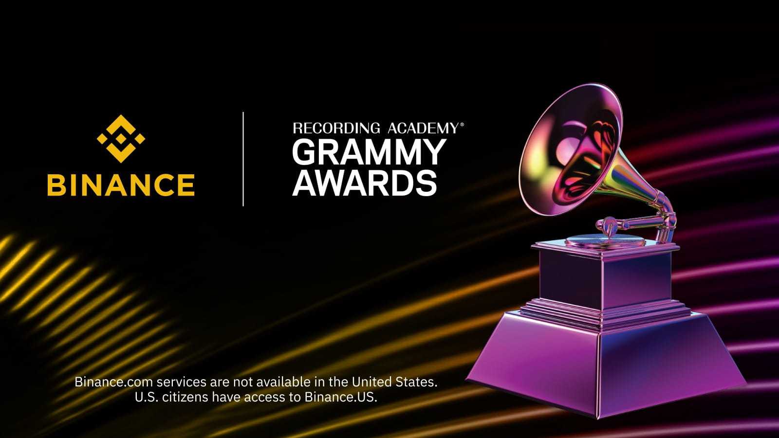 Binance is considered the most suitable partner for grammys mission: "empowering music makers around the world"