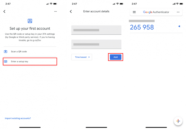 2FA Google Authenticator