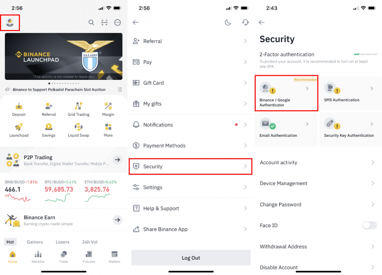 binance 16 digit key