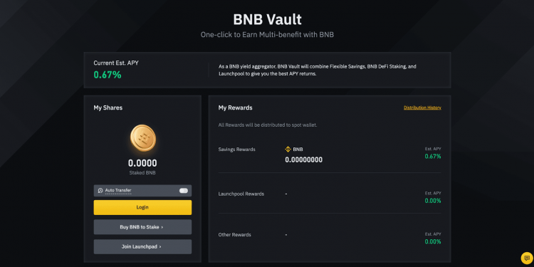 BNB Vault 