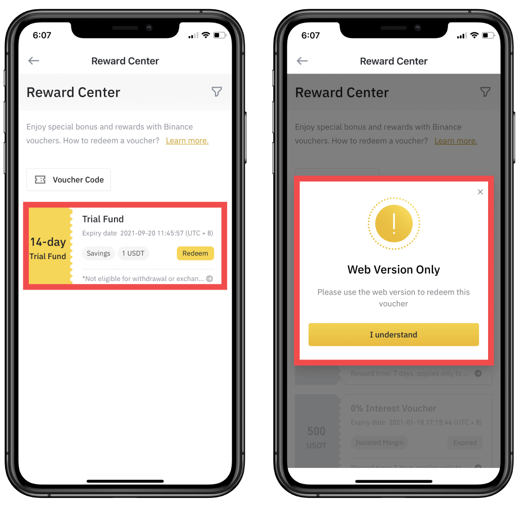 What is Binance Savings Trial Fund? How to redeem it?