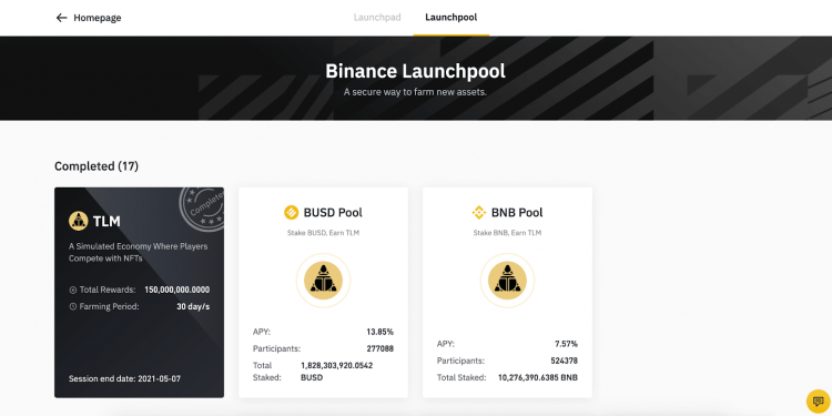 Hình thức Launchpool