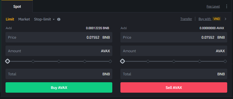 how to open spot trading order to buy and sell coins on Binance