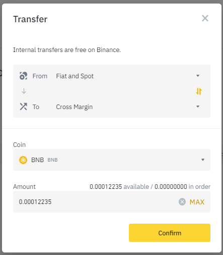 Choose type of cryptocurrency and enter the amount