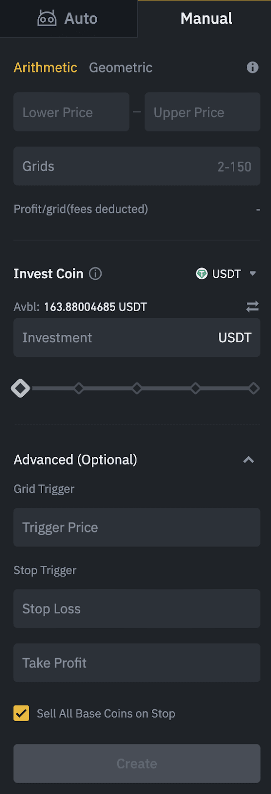 Spot Grid Trading