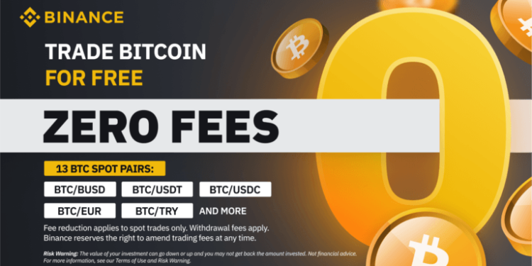 Binance Announces Free Bitcoin Trading Launch